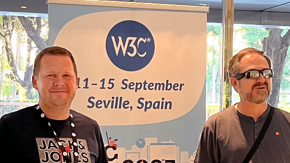 Peter Heumader und Mario Batušić bei zweiten jährlichen Meeting der WAI-ARIA WG in Sevilla