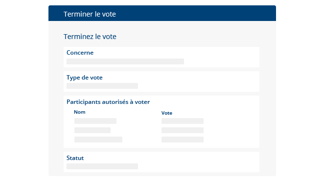 Illustration d'un vote dans les boards