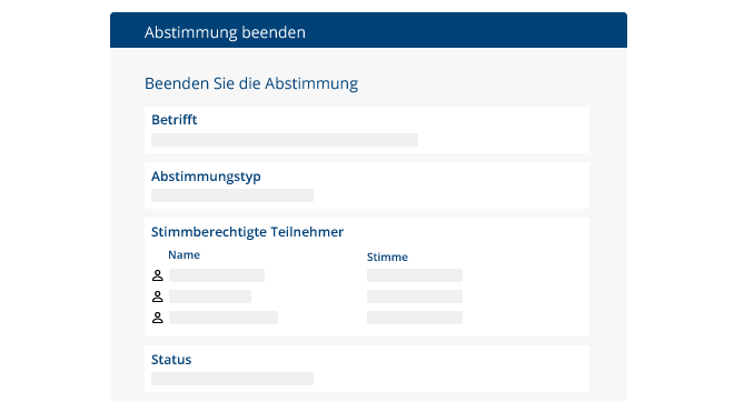 Illustration Abstimmung in Boards