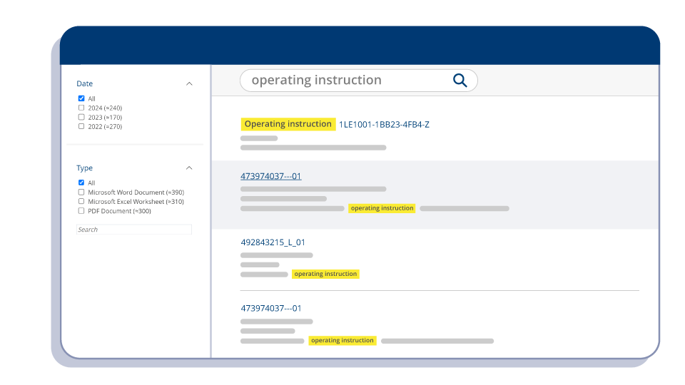 Illustration of a search form with filters