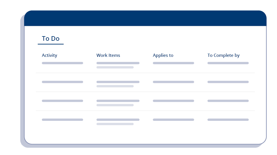 Illustration of a task list