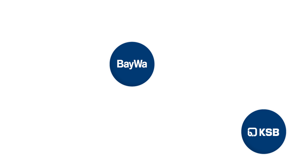 Logos: BayWa, KSB