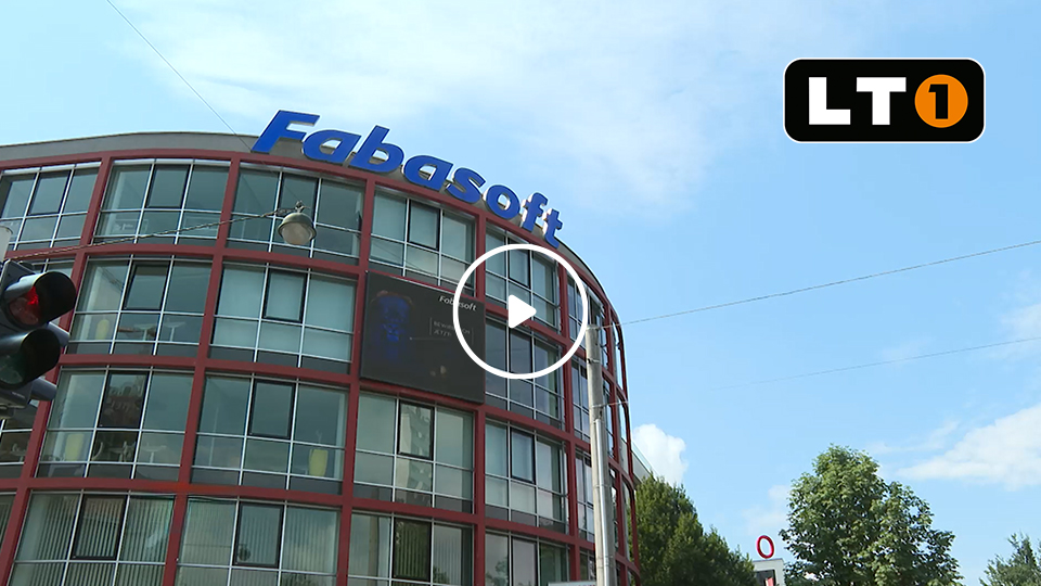 Fabasoft HQ mit LT1-Logo und Play-Button