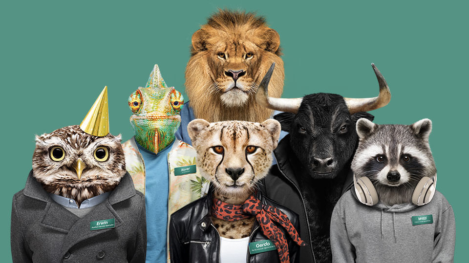 Unsere Tiere Erwin, Xaver, Lorenz, Gerda, Stefan und Willi